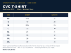 Next Level 6210 tee size chart